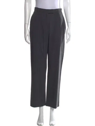 Pre-owned Emanuel By Emanuel Ungaro Wool Wide Leg Pants In Gray