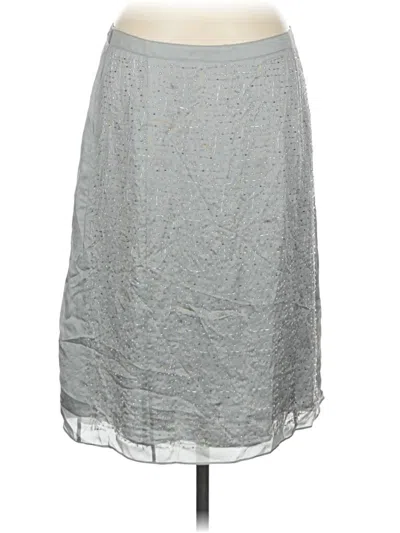 Pre-owned Emanuel Emanuel Ungaro Silk Skirt In Gray