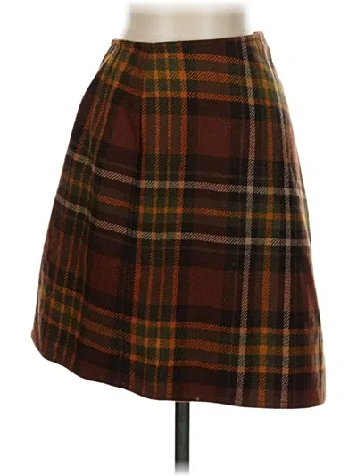Pre-owned Emanuel Emanuel Ungaro Wool Skirt In Brown