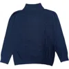 Emanuel Pris - Emg7042b Blue/blue Lupetto Sweater In Blue