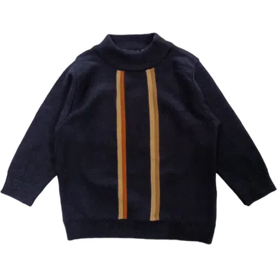 Emanuel Pris Kids'  - Lupetto Blu Righe Emg7054n Sweater In Blue