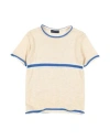 Emanuel Pris Toddler Girl Sweater Beige Size 7 Cotton, Acrylic In Neutral