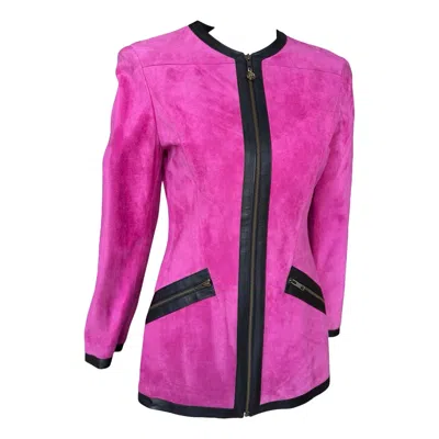 Pre-owned Emanuel Ungaro 1980s  Pink Suede Jacket