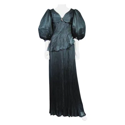 Pre-owned Emanuel Ungaro An French Evening Dress Numbered 295-5-85 Circa 1985/1990 In Black