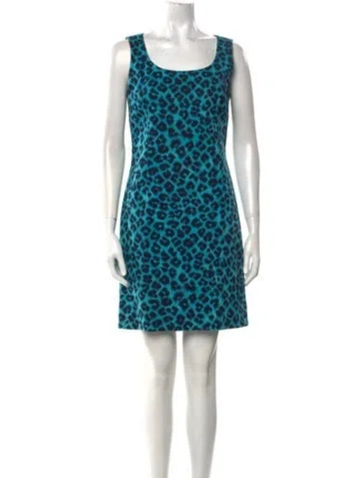 Pre-owned Emanuel Ungaro Animal Print Mini Dress In Multi