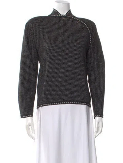 Pre-owned Emanuel Ungaro Bateau Neckline Sweater In Multi