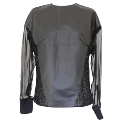 Pre-owned Emanuel Ungaro Blouse Size 38 In Gray