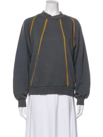 Pre-owned Emanuel Ungaro Crew Neck Long Sleeve Sweatshirt In Gray