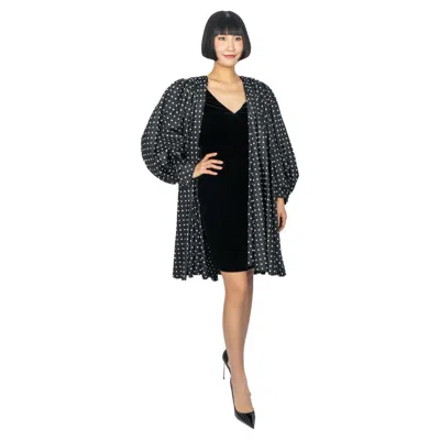 Pre-owned Emanuel Ungaro Dress Coat Couture In Black