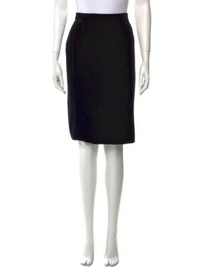 Pre-owned Emanuel Ungaro Knee-length Skirt In Black