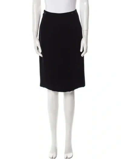 Pre-owned Emanuel Ungaro Knee-length Skirt In Black