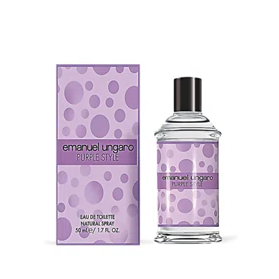 Emanuel Ungaro Ladies Purple Style Edt Spray 1.7 oz Fragrances 8052464899142 In Transparent