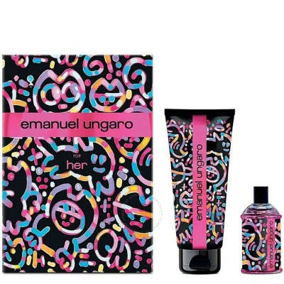 Emanuel Ungaro Ladies Ungaro For Her Gift Set Fragrances 8052086378292 In Orange