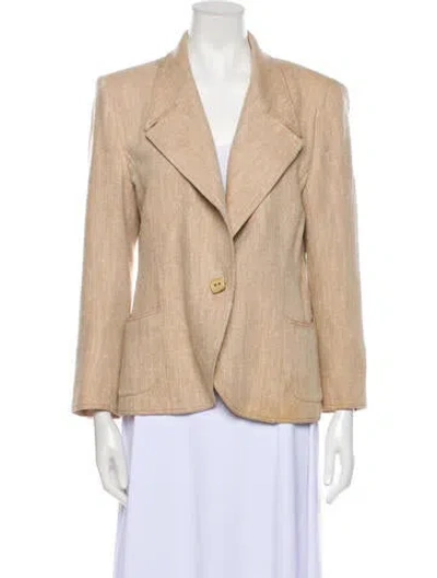Pre-owned Emanuel Ungaro Late 1980's - Early 1990's Blazer In Neutral