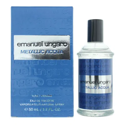 Emanuel Ungaro Men's Metallic Acqua Edt Spray 1.7 oz Fragrances 8052464898701