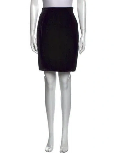 Pre-owned Emanuel Ungaro Mini Skirt In Black