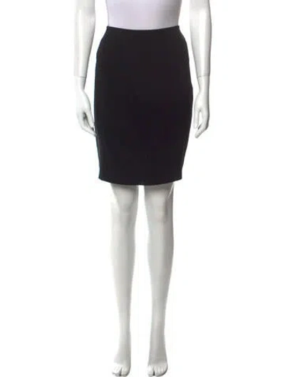 Pre-owned Emanuel Ungaro Mini Skirt In Black