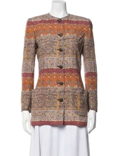 Pre-owned Emanuel Ungaro Patterned Jacket In Multicolor