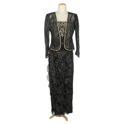 Pre-owned Emanuel Ungaro Set Haute Couture Spring-summer 1979 In Black