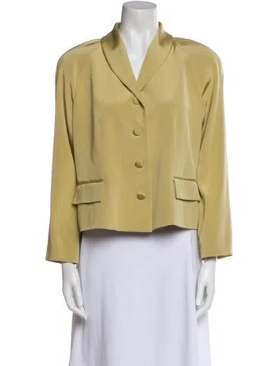 Pre-owned Emanuel Ungaro Silk Blazer In Neutral