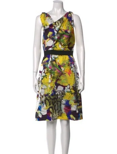 Pre-owned Emanuel Ungaro Silk Knee-length Dress In Multi
