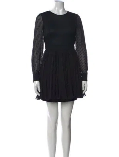 Pre-owned Emanuel Ungaro Silk Mini Dress In Black