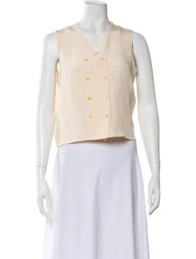 Pre-owned Emanuel Ungaro Silk Vest In Neutral