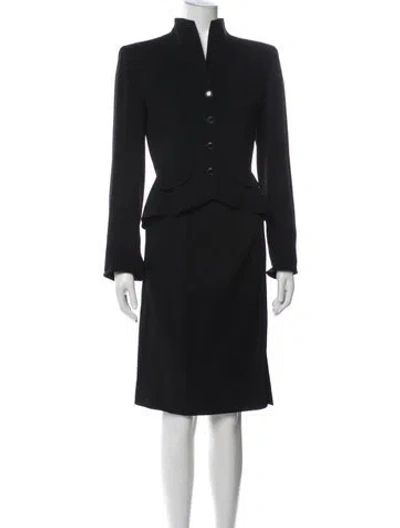 Pre-owned Emanuel Ungaro Skirt Suit In Black