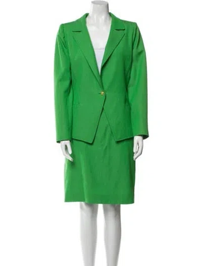 Pre-owned Emanuel Ungaro Skirt Suit In Green