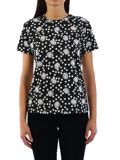 Emanuel Ungaro T-shirt With Flowers In White