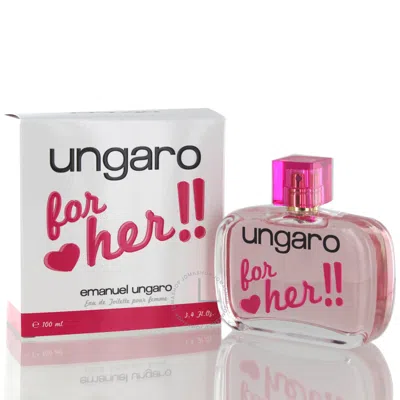 Emanuel Ungaro Ungaro For Her / Ungaro Edt Spray 3.4 oz (100 Ml) (w) In White
