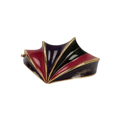 Pre-owned Emanuel Ungaro Ungaro Golden Enamelled Metal Bracelet In Multi