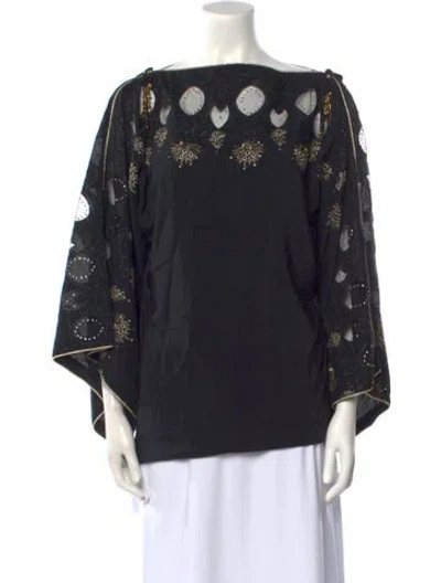 Pre-owned Emanuel Ungaro Vintage 1970's Blouse In Multi