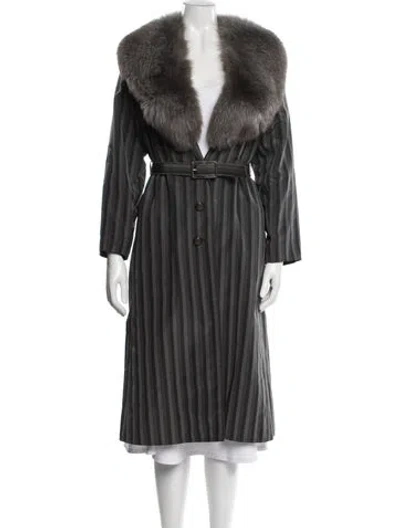 Pre-owned Emanuel Ungaro Vintage 1970's Coat In Grey