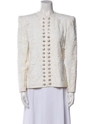 Pre-owned Emanuel Ungaro Vintage 1970's Evening Jacket In Neutral