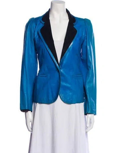 Pre-owned Emanuel Ungaro Vintage 1980's Blazer In Blue