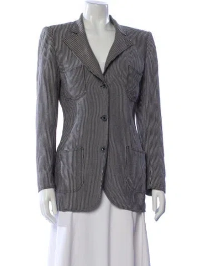 Pre-owned Emanuel Ungaro Vintage 1980's Blazer In Gray