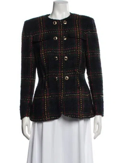 Pre-owned Emanuel Ungaro Vintage 1980's Blazer In Green