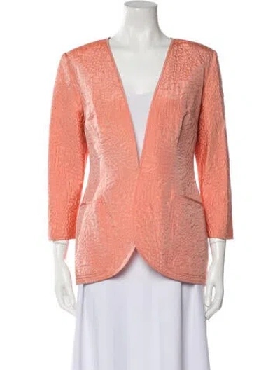 Pre-owned Emanuel Ungaro Vintage 1980's Blazer In Orange