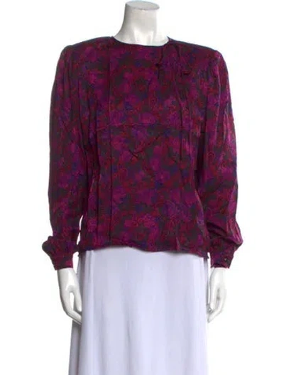 Pre-owned Emanuel Ungaro Vintage 1980's Blouse In Pink