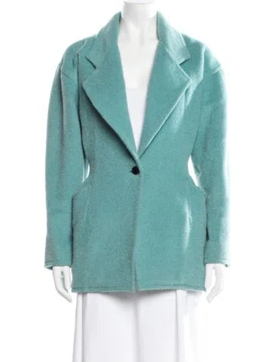 Pre-owned Emanuel Ungaro Vintage 1980's Coat In Blue