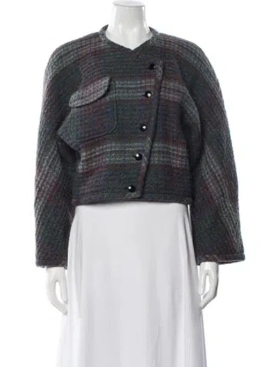 Pre-owned Emanuel Ungaro Vintage 1980's Evening Jacket In Gray