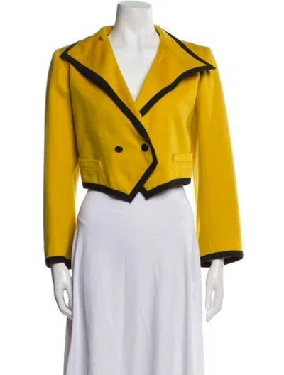 Pre-owned Emanuel Ungaro Vintage 1980's Evening Jacket In Yellow