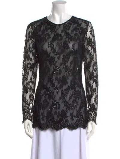 Pre-owned Emanuel Ungaro Vintage 1980's Top In Black