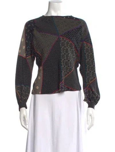 Pre-owned Emanuel Ungaro Vintage 1980's Top In Black