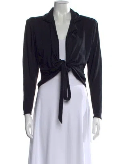 Pre-owned Emanuel Ungaro Vintage 1980's Top In Black