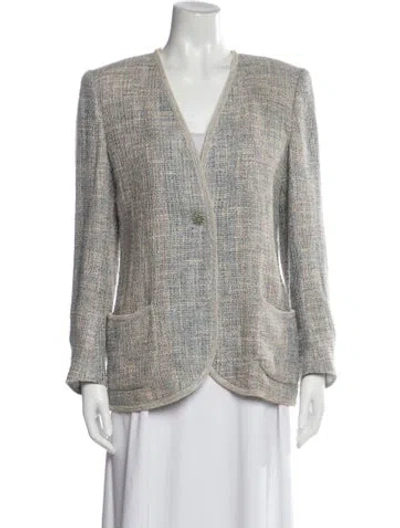 Pre-owned Emanuel Ungaro Vintage 1990's Blazer In Blue
