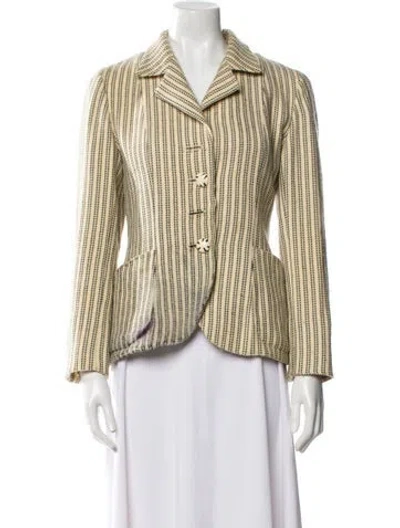 Pre-owned Emanuel Ungaro Vintage 1990's Blazer In Yellow