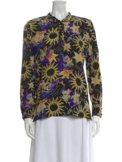 Pre-owned Emanuel Ungaro Vintage 1990's Blouse In Black