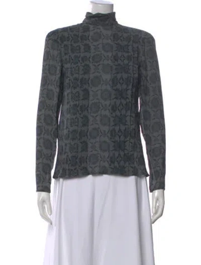 Pre-owned Emanuel Ungaro Vintage 1990's Blouse In Gray
